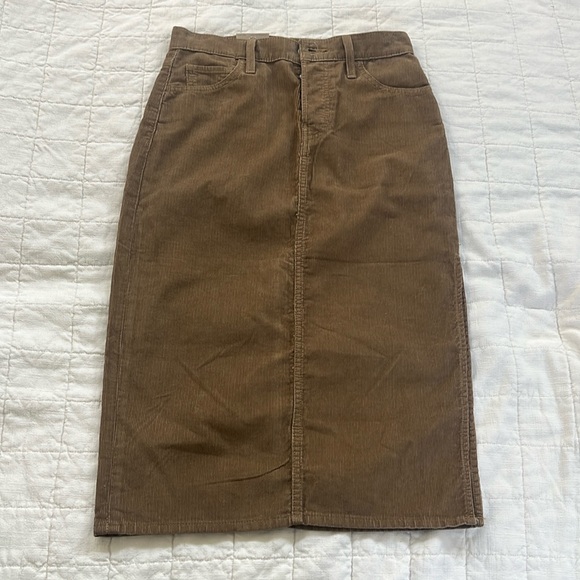 Levi's Dresses & Skirts - NWT Levi’s Brown Corduroy Midi Skirt